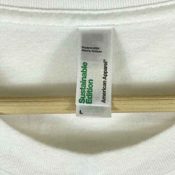 American Apparel Buttercup Sloth Costa Rica Ethical T-Shirt Top Shirt Mens Large - Picture 4 of 8